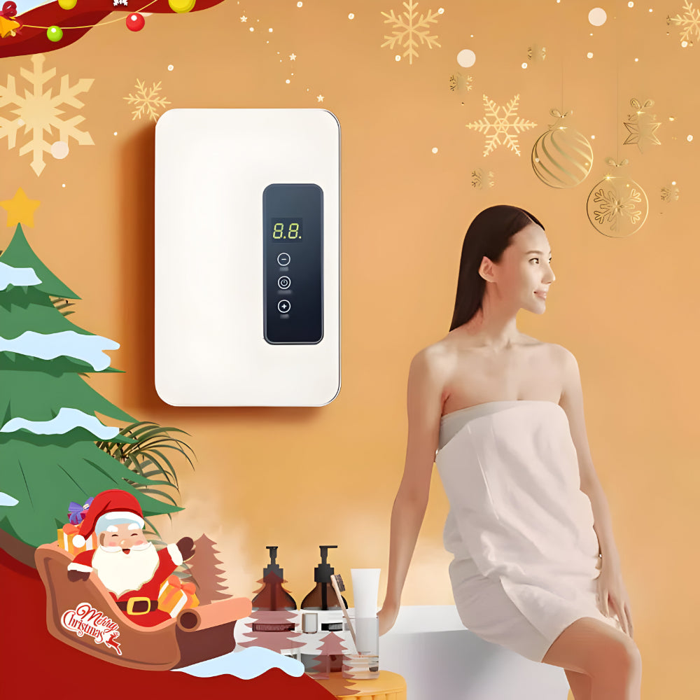 Calentador de agua eléctrico instantáneo con pantalla digital