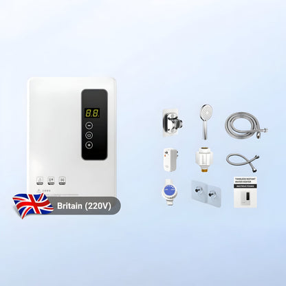 Calentador de agua eléctrico instantáneo con pantalla digital