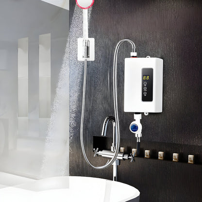 Calentador de agua eléctrico instantáneo con pantalla digital