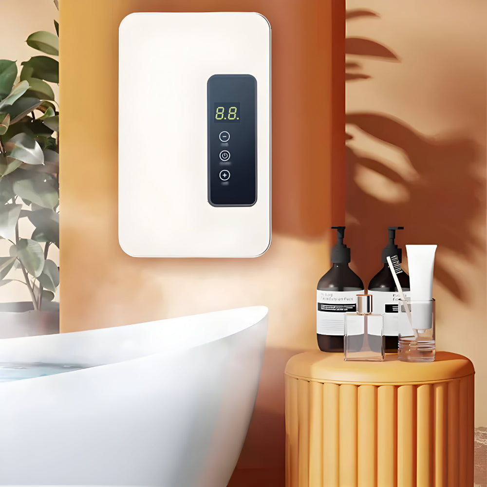 Calentador de agua eléctrico instantáneo con pantalla digital