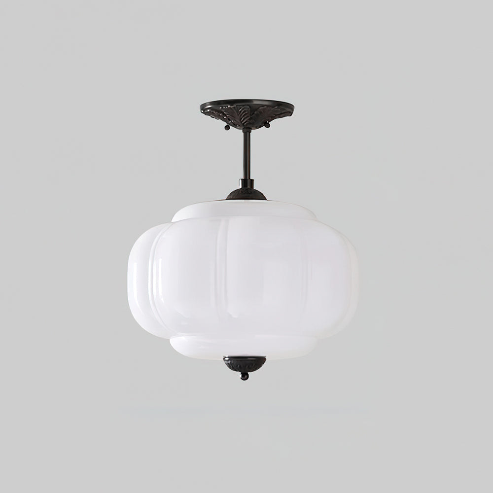 Lámpara de techo de vidrio elegante de estilo retro