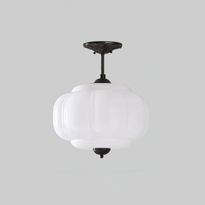 Lámpara de techo de vidrio elegante de estilo retro