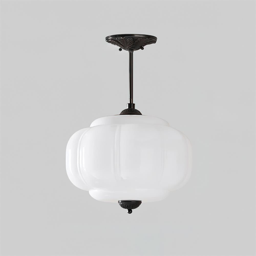 Lámpara de techo de vidrio elegante de estilo retro