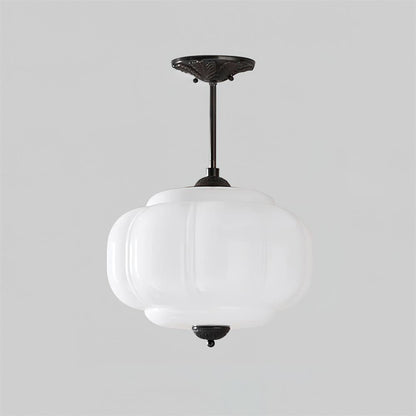 Lámpara de techo de vidrio elegante de estilo retro