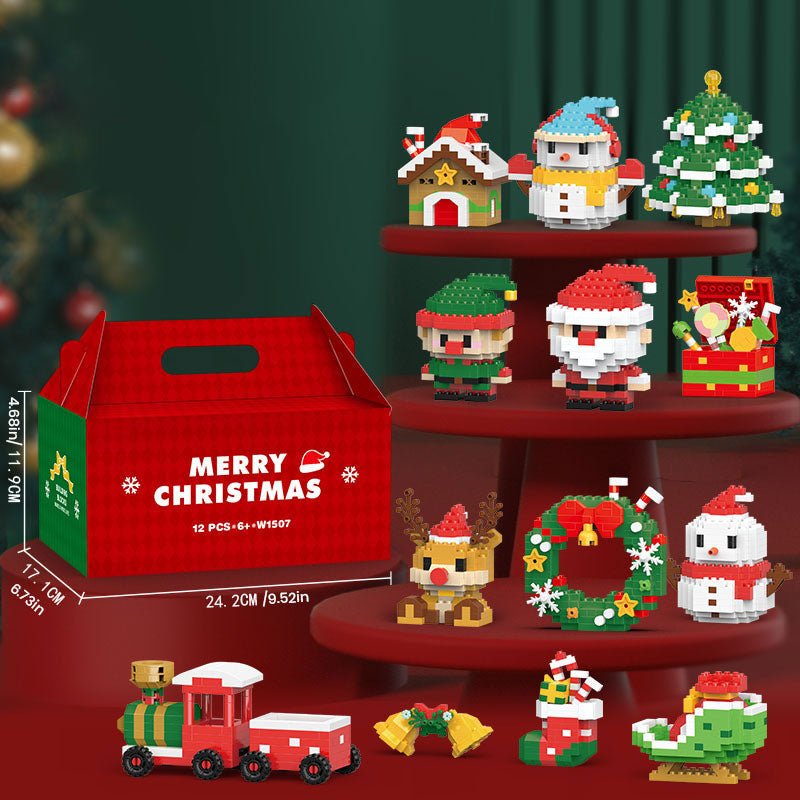 Kit de bloques navideño para crear mundos invernales