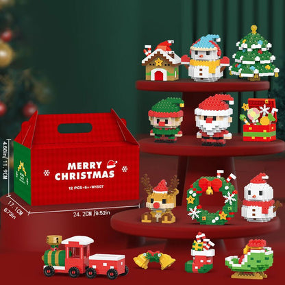 Kit de bloques navideño para crear mundos invernales
