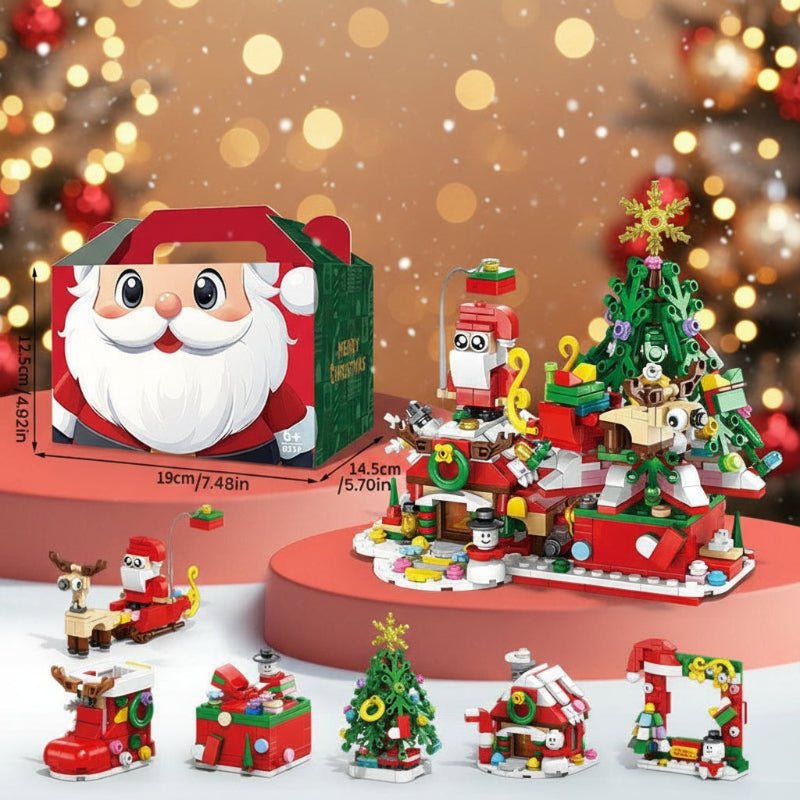 Kit de bloques navideño para crear mundos invernales