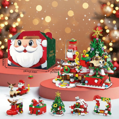 Kit de bloques navideño para crear mundos invernales