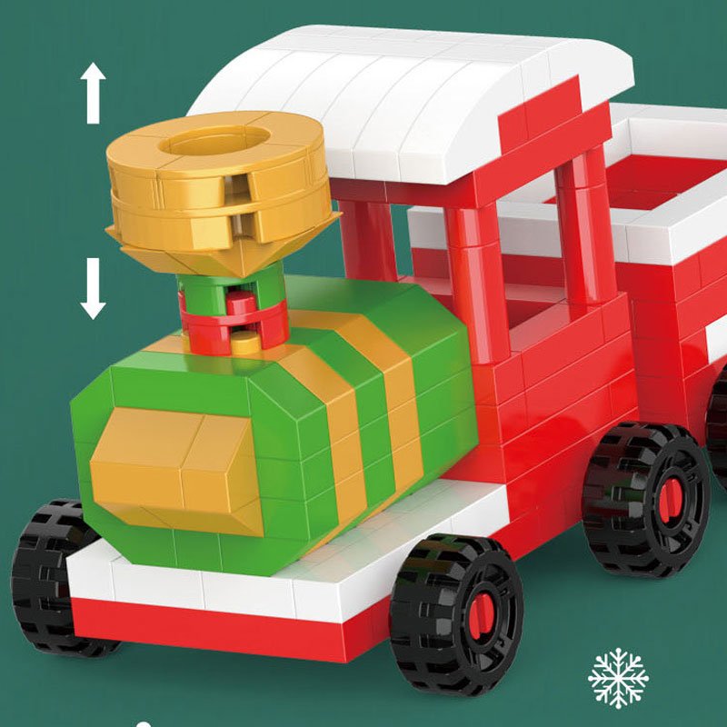 Kit de bloques navideño para crear mundos invernales