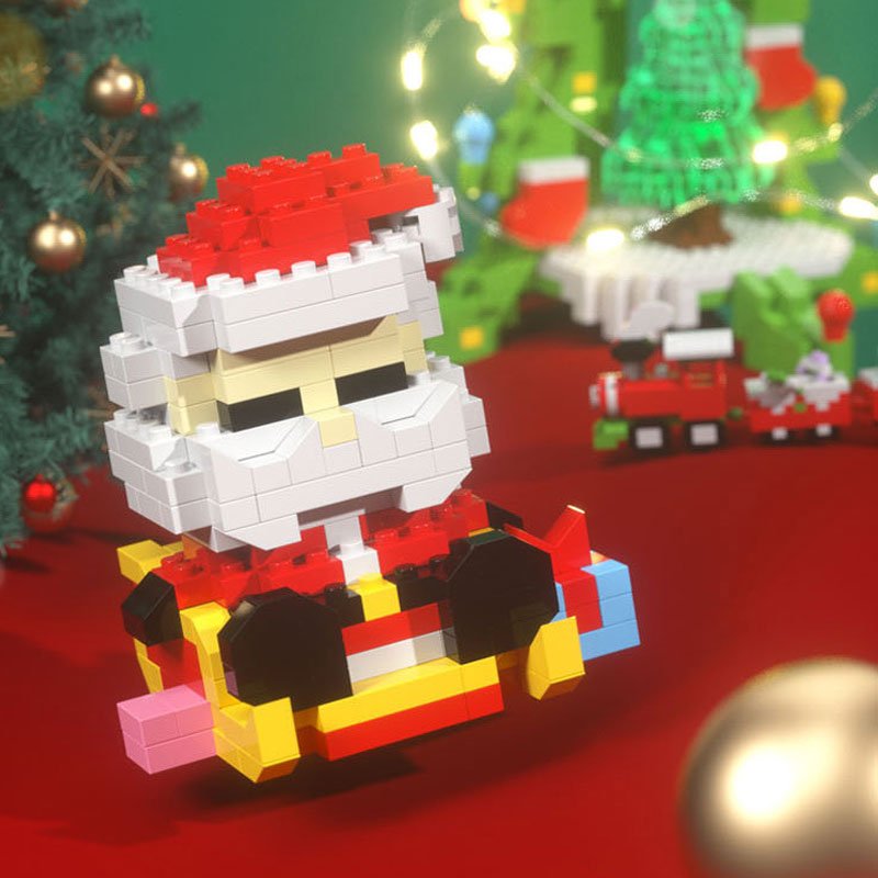 Kit de bloques navideño para crear mundos invernales