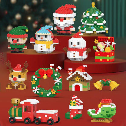 Kit de bloques navideño para crear mundos invernales