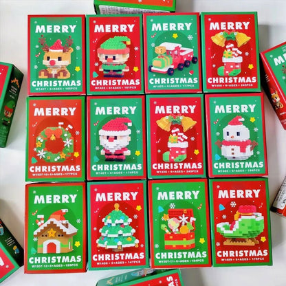 Kit de bloques navideño para crear mundos invernales