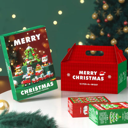Kit de bloques navideño para crear mundos invernales