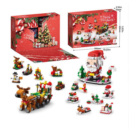 Kit de bloques navideño para crear mundos invernales