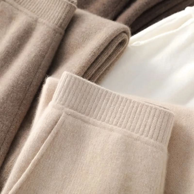 Pantalones de estar por casa anchos para mujer con cintura elástica