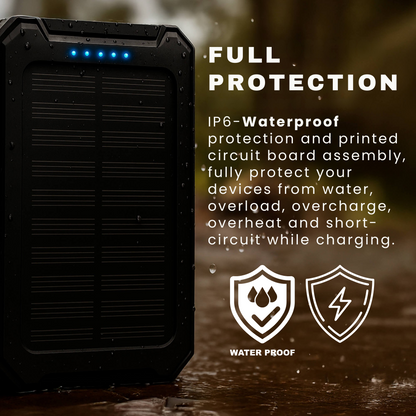 50000mAh solarna powerbanka – Vodootporna, robusna i s baterijskom lampom