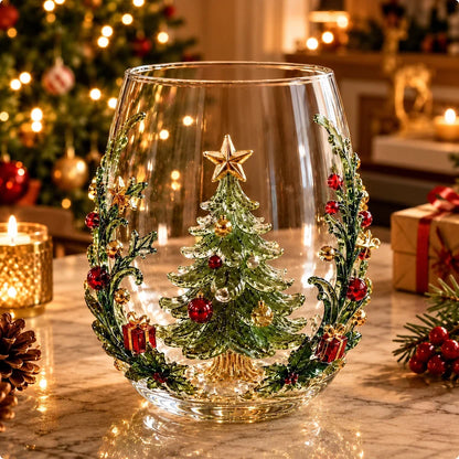 Festliche Weihnachtsglastasse