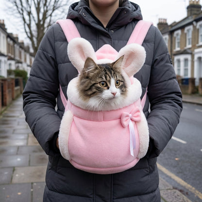 Transportín para gatos con forro de forro polar
