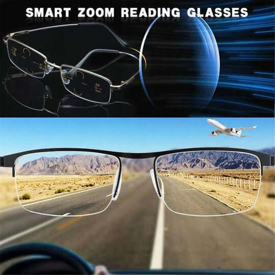 Óculos multifocais inteligentes – Visão confortável em todas as situações.