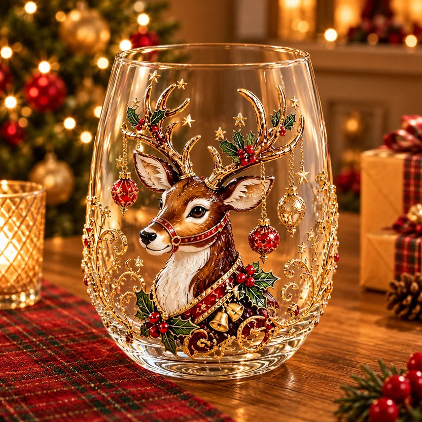 Festliche Weihnachtsglastasse