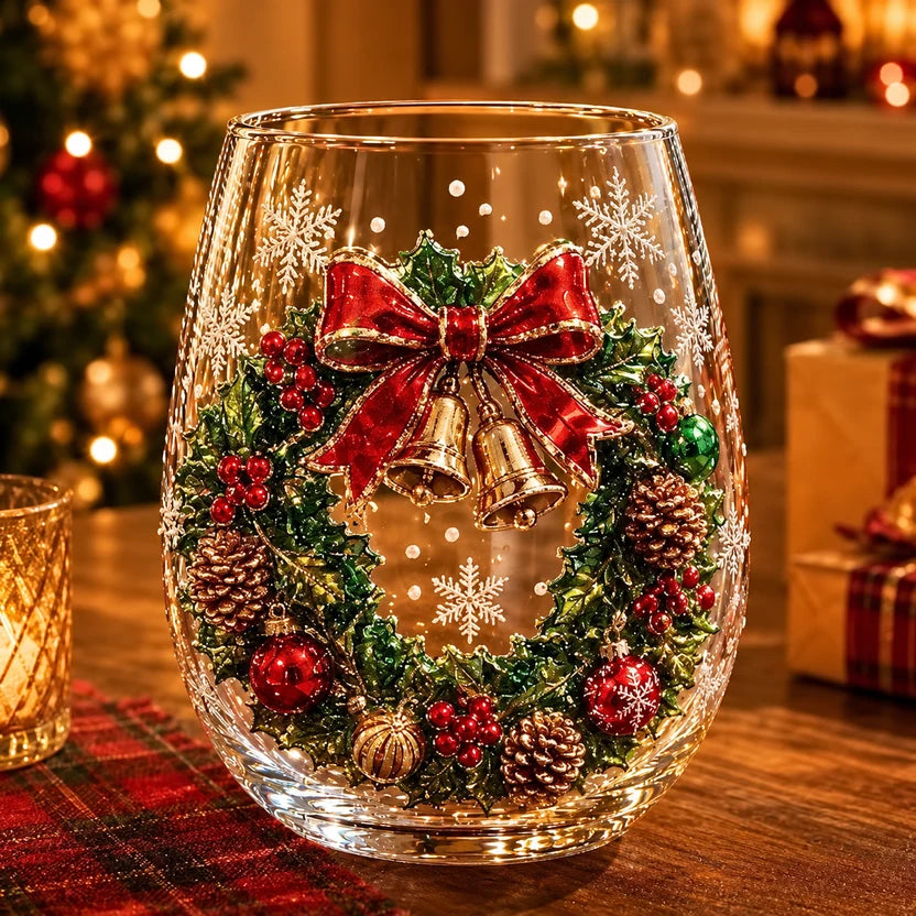 Festliche Weihnachtsglastasse