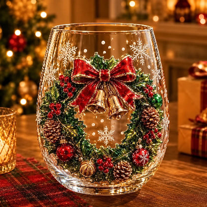 Festliche Weihnachtsglastasse