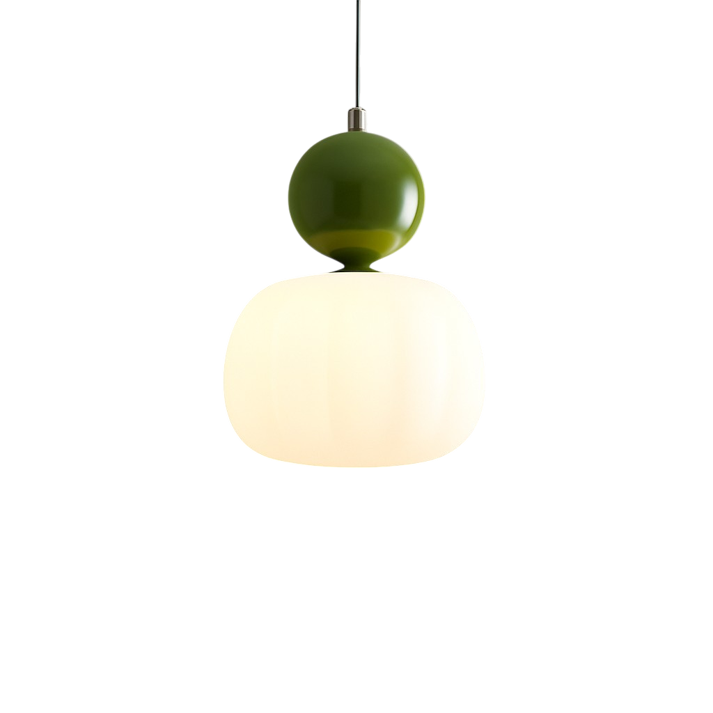 Candeeiro suspenso Art Déco com cúpula redonda