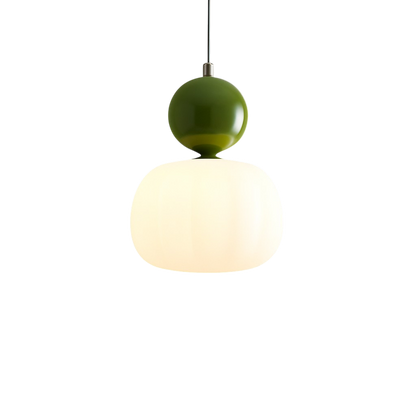 Candeeiro suspenso Art Déco com cúpula redonda