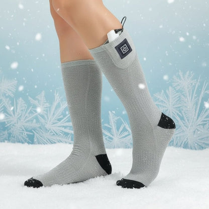 Calcetines hasta la rodilla calefactables con control de temperatura