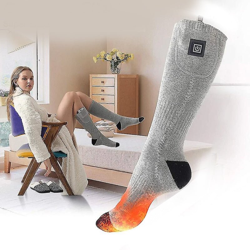Calcetines hasta la rodilla calefactables con control de temperatura