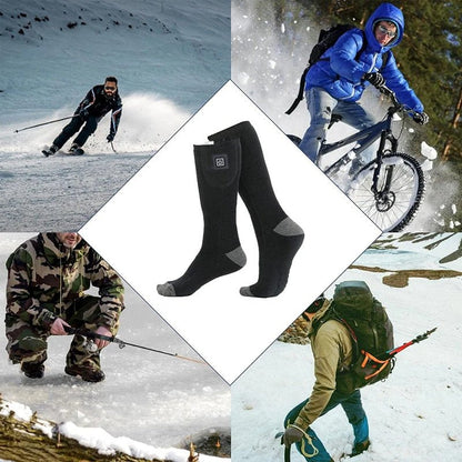 Calcetines hasta la rodilla calefactables con control de temperatura