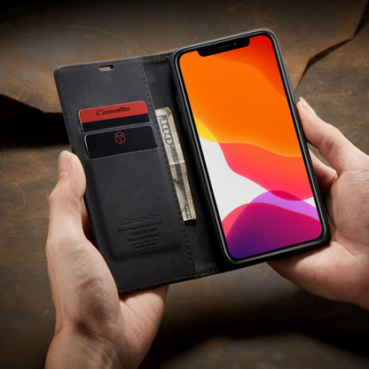 Funda de cuero con tapa para iPhone: magnética y funcional