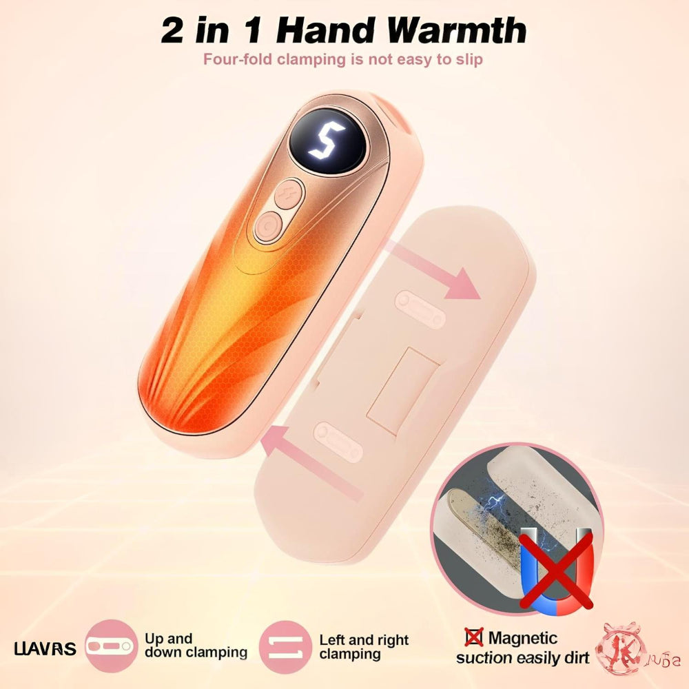 Wiederaufladbare Handwärmer mit LED-Anzeige
