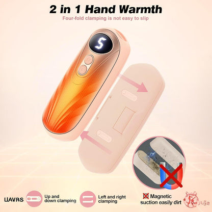 Wiederaufladbare Handwärmer mit LED-Anzeige