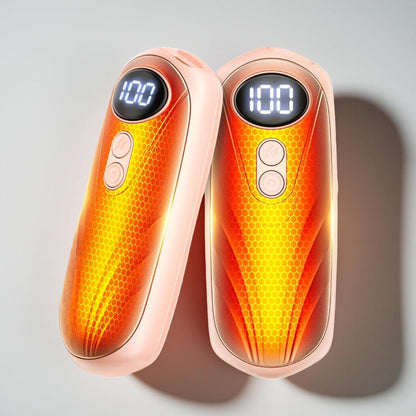 Wiederaufladbare Handwärmer mit LED-Anzeige