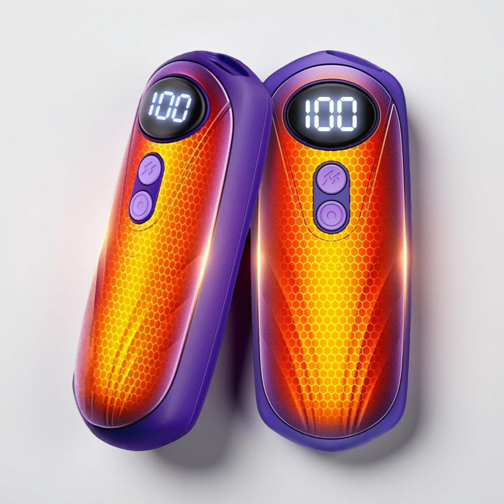 Wiederaufladbare Handwärmer mit LED-Anzeige