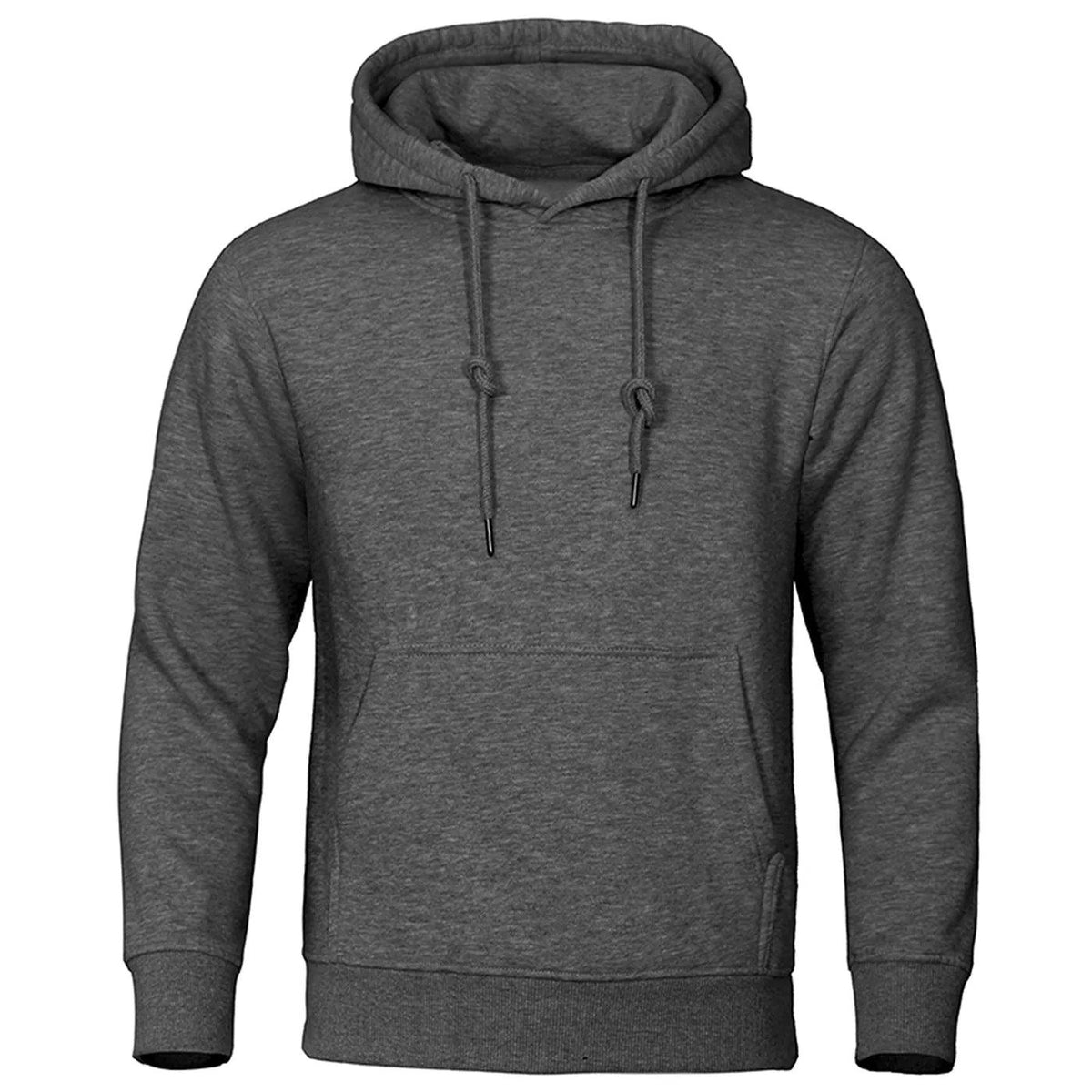 Herren Fleece Hoodie mit Kapuze und Kängurutasche für Alltag und Freizeit