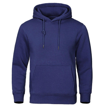 Herren Fleece Hoodie mit Kapuze und Kängurutasche für Alltag und Freizeit