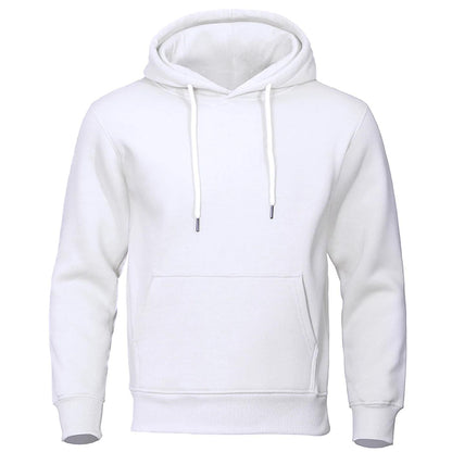 Herren Fleece Hoodie mit Kapuze und Kängurutasche für Alltag und Freizeit