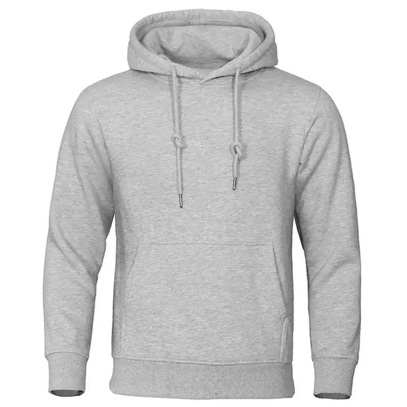 Herren Fleece Hoodie mit Kapuze und Kängurutasche für Alltag und Freizeit