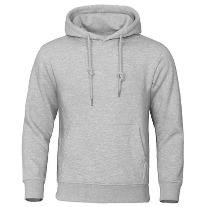 Herren Fleece Hoodie mit Kapuze und Kängurutasche für Alltag und Freizeit