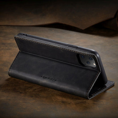 Funda de cuero con tapa para iPhone: magnética y funcional