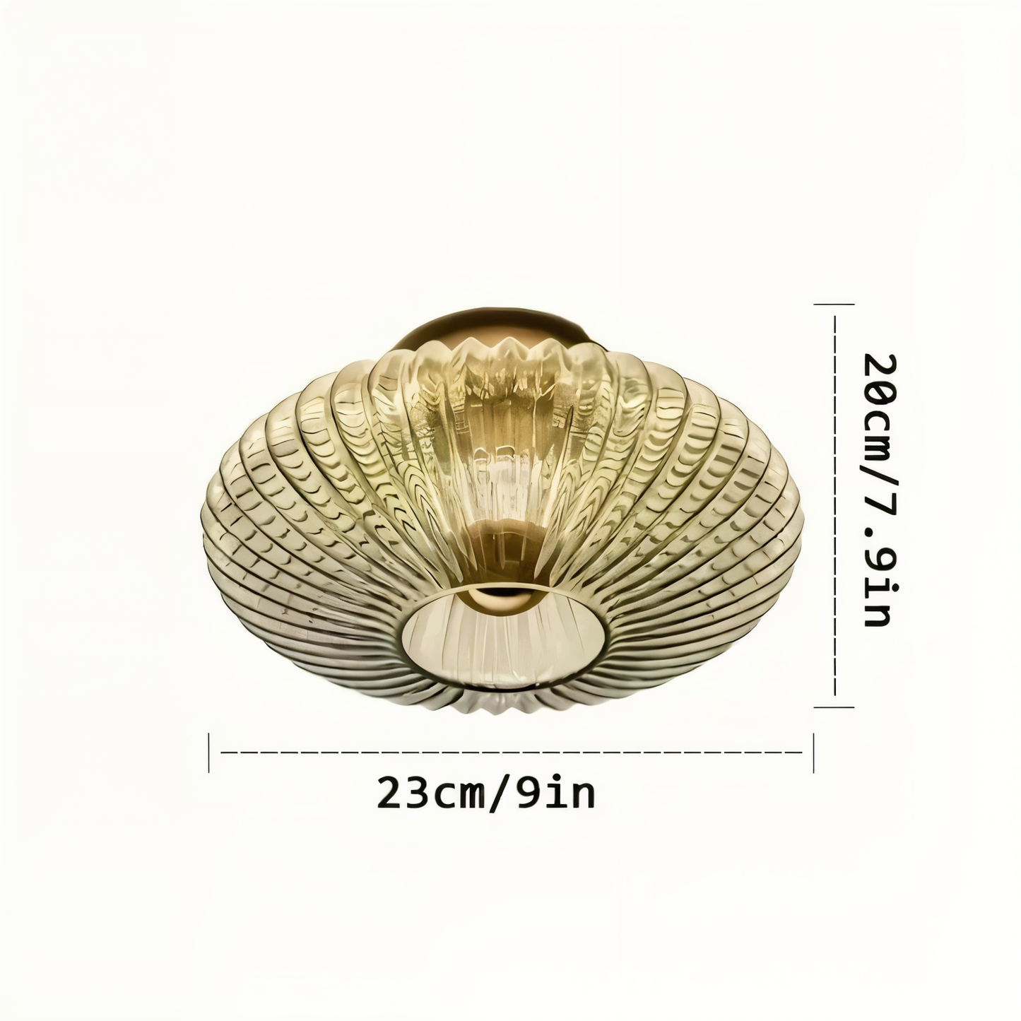 Gewellte Glas-Wandlampe für moderne stilvolle Innenraumbeleuchtung zuhause