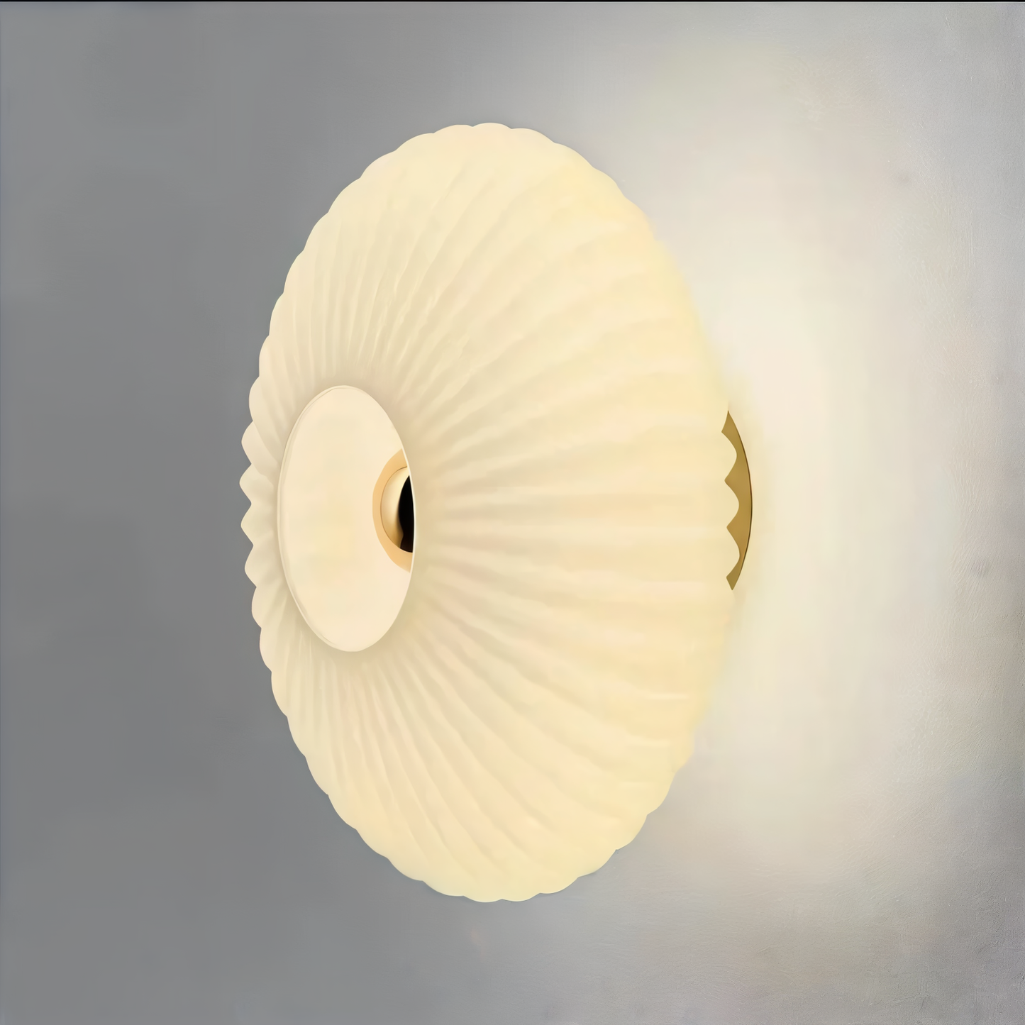 Gewellte Glas-Wandlampe für moderne stilvolle Innenraumbeleuchtung zuhause