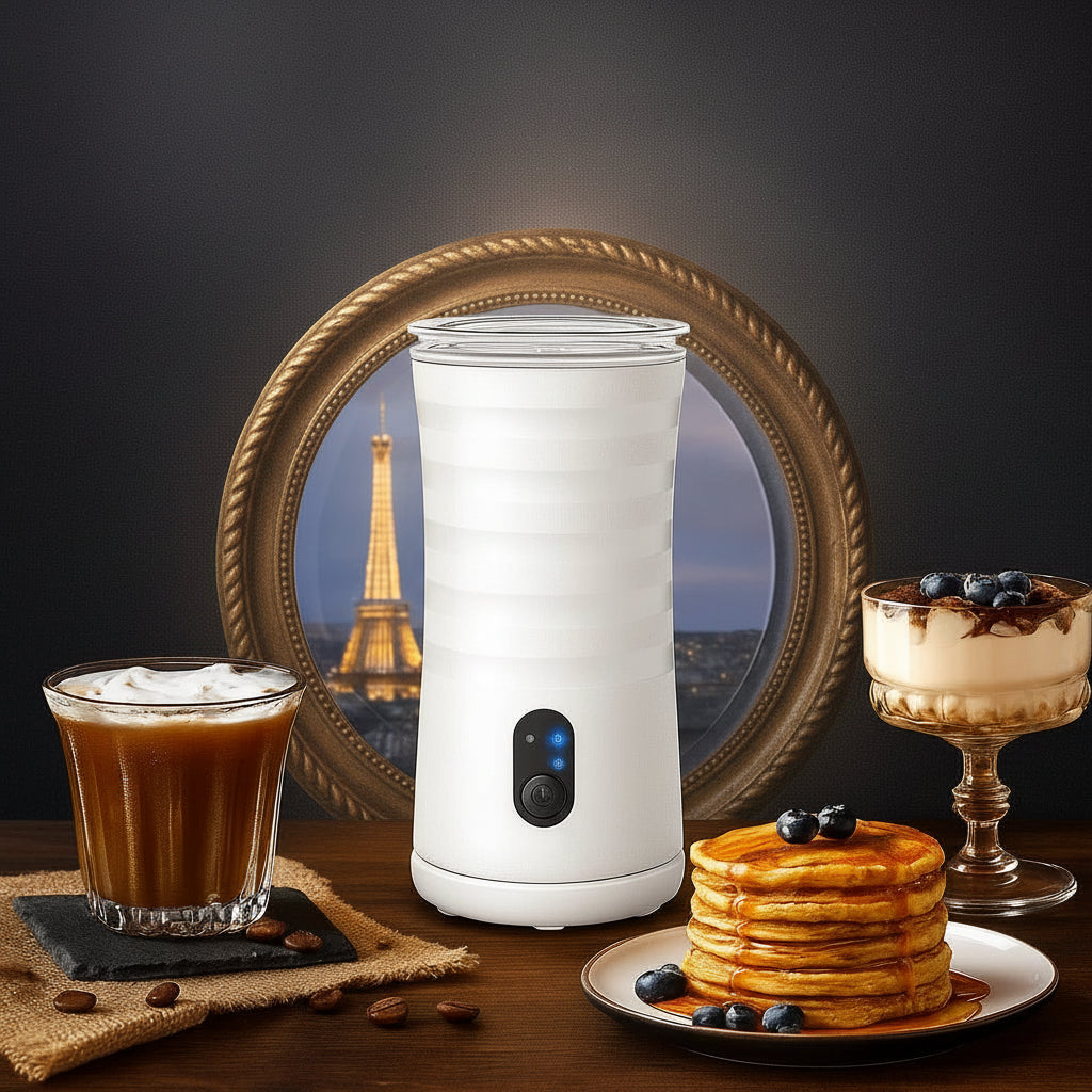 Espumador de leche eléctrico 4 en 1