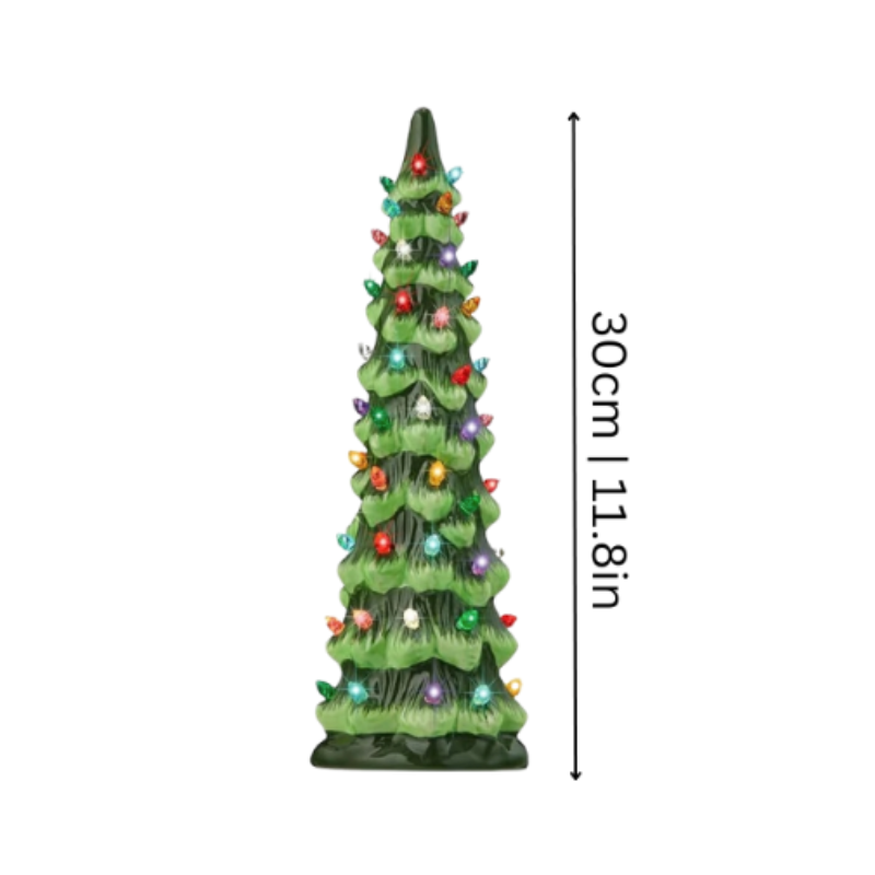 Árvore de Natal LED decorativa de mesa com temporizador