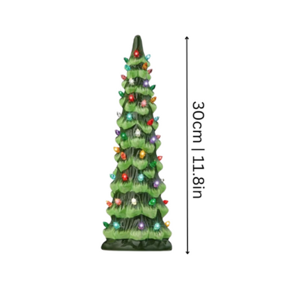Árvore de Natal LED decorativa de mesa com temporizador