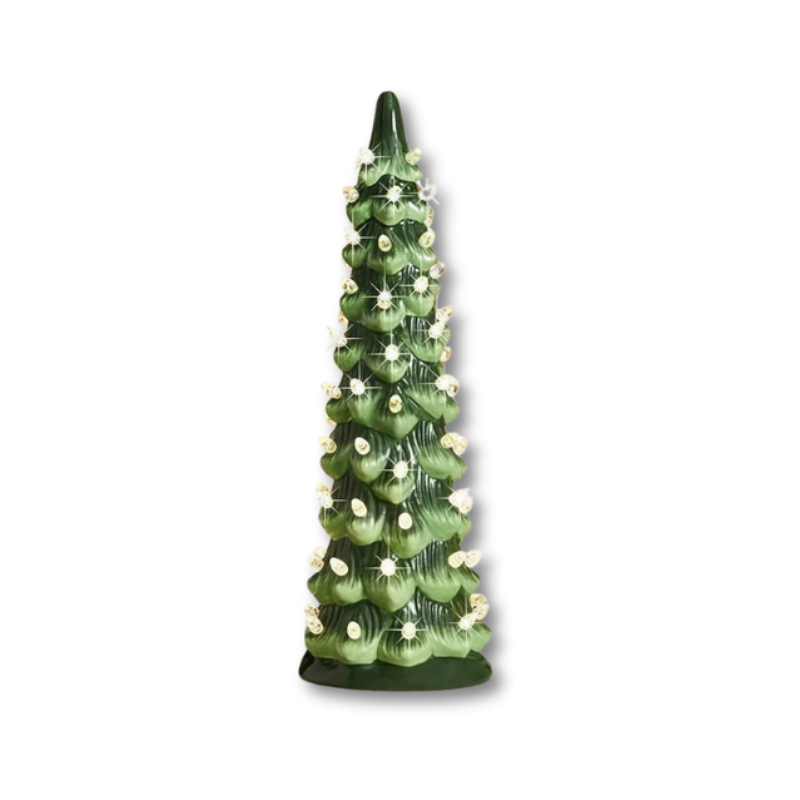 Árvore de Natal LED decorativa de mesa com temporizador