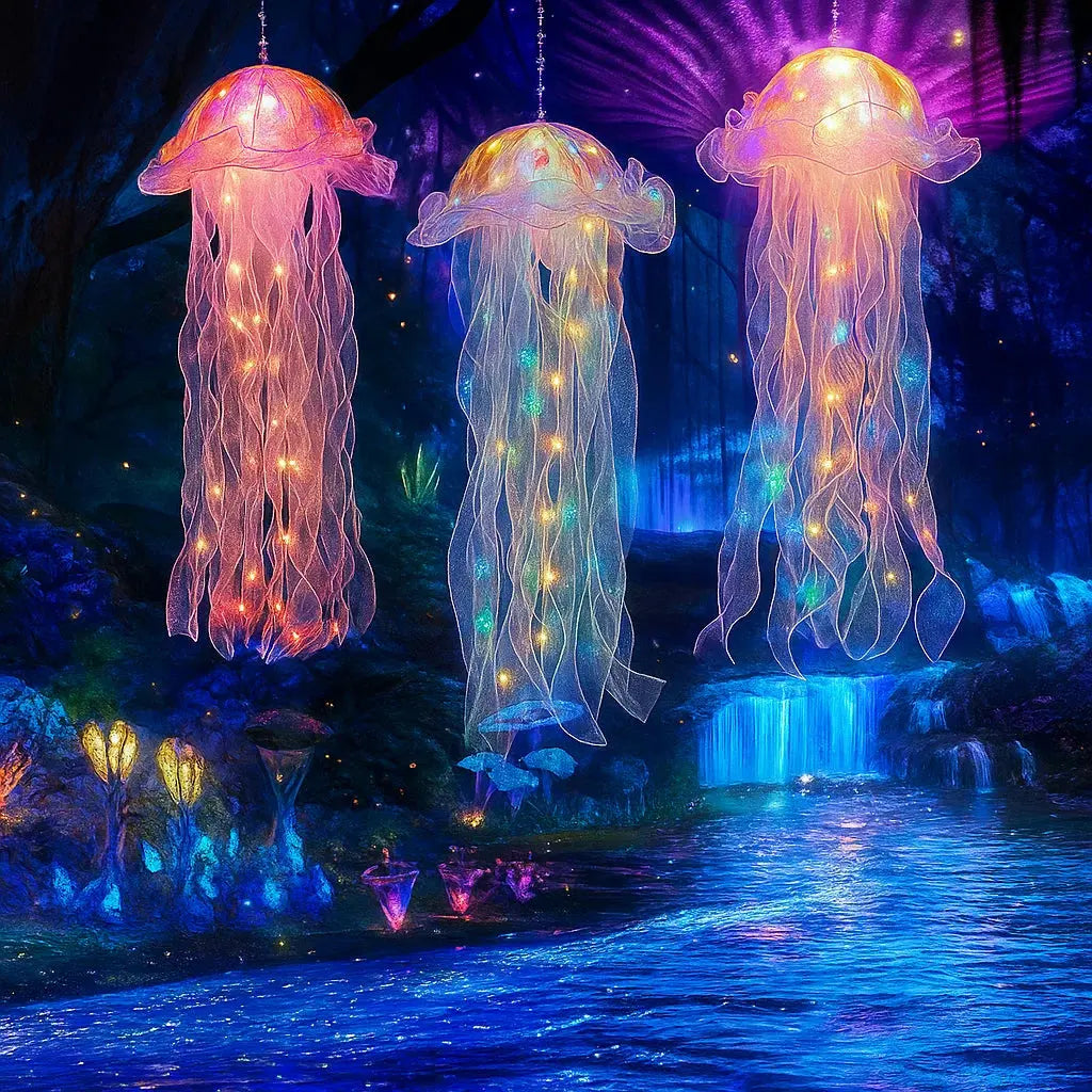 Viseća LED lampa u obliku meduze