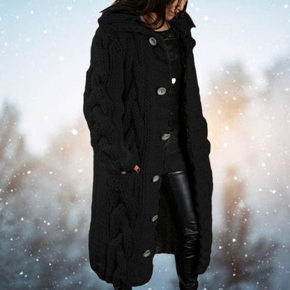 Cárdigan de mujer de punto grueso: cómodo y cálido para los días fríos.